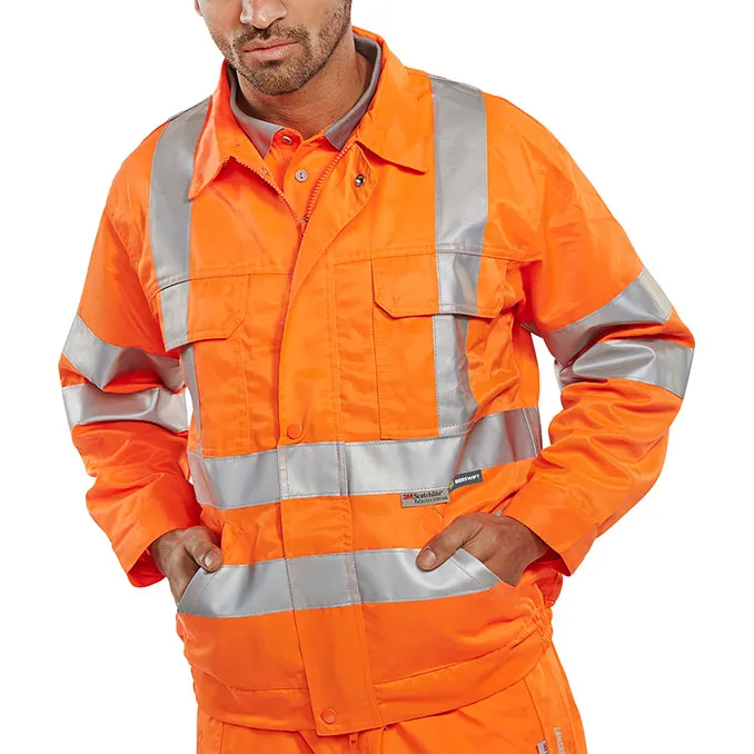 Beeswift Hi-Vis Railspec Jacket — Orange